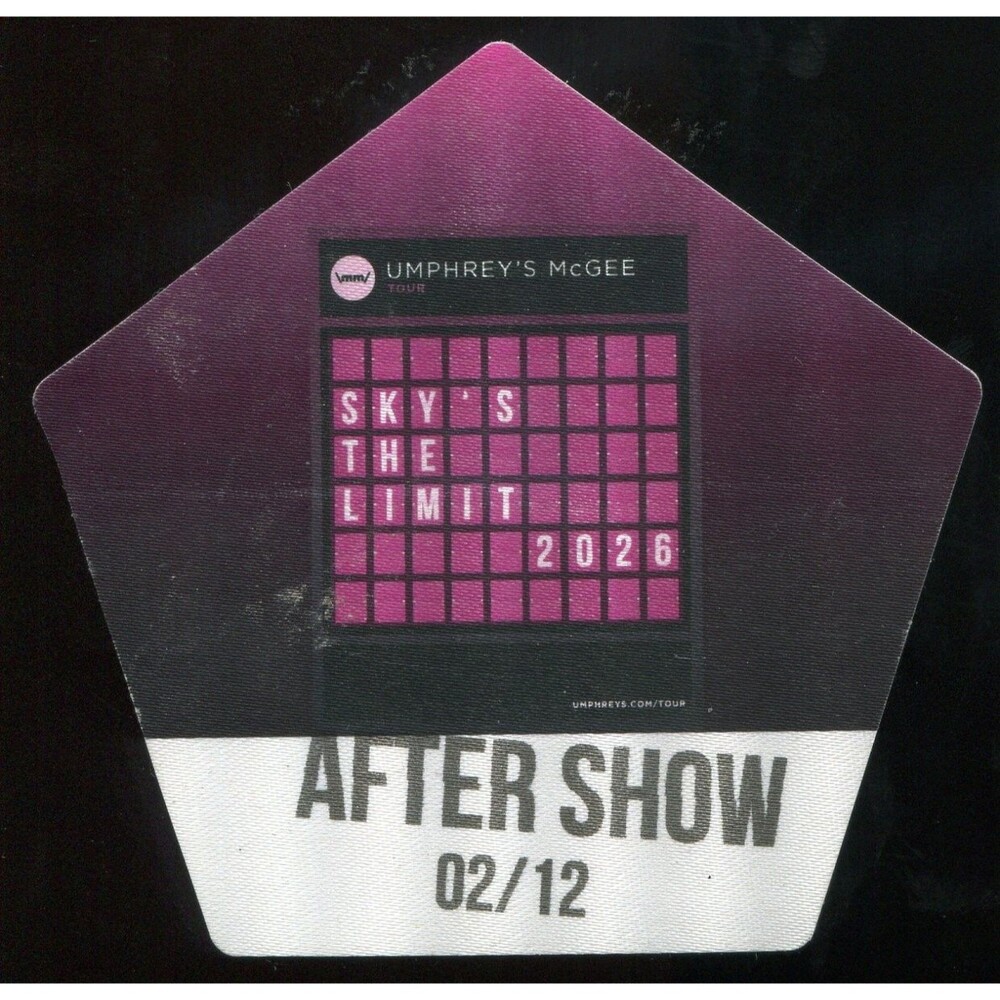 2026 Umphrey's McGee Concert Backstage Pass After Show Boston MA